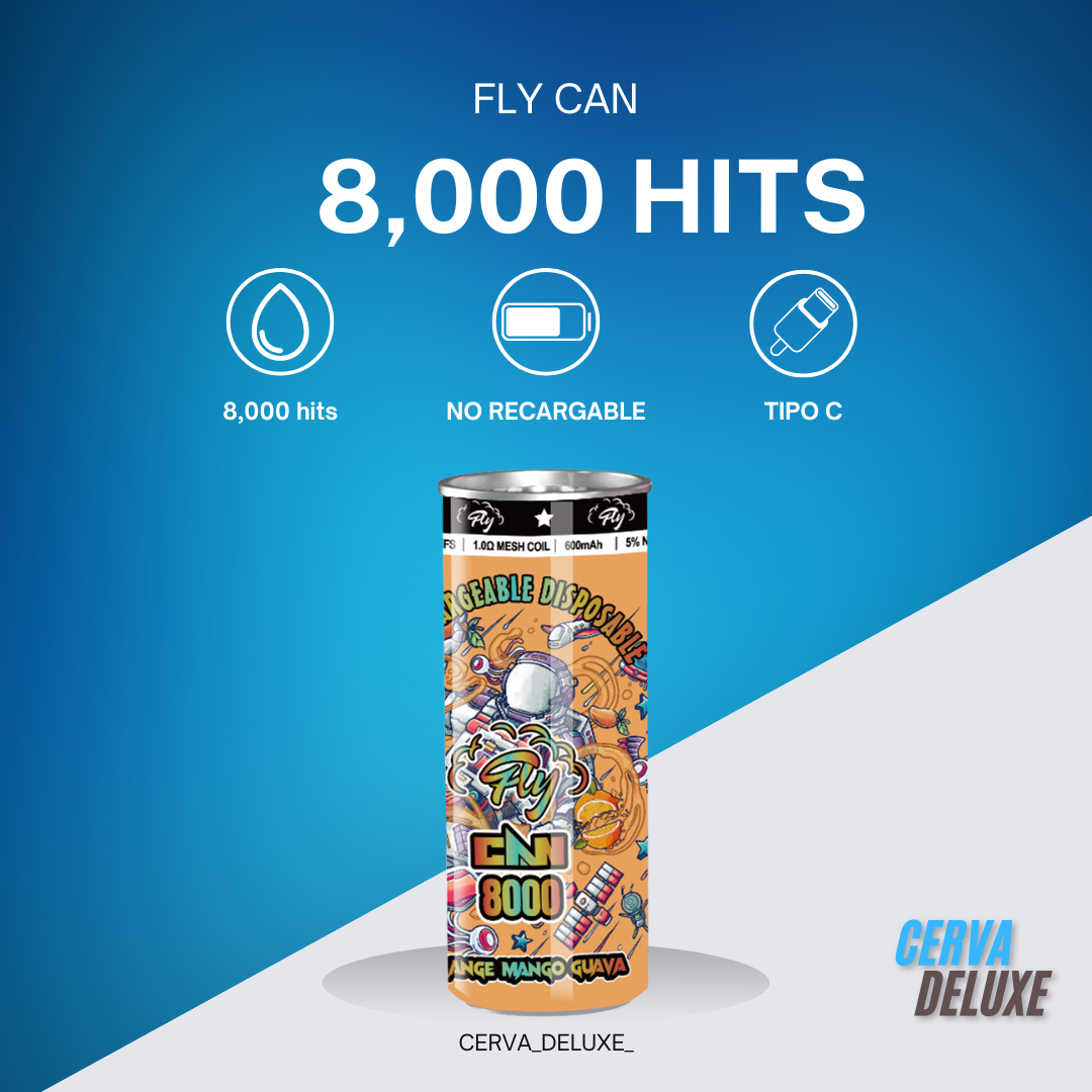 FLY CAN 8,000 HITS