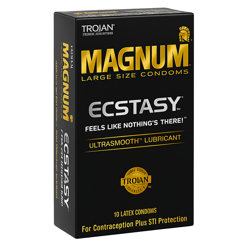CONDONES TROYAN MAGNUM CAJA 12 PZ
