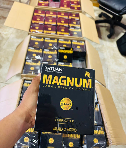 CONDONES TROYAN MAGNUM CAJA 12 PZ